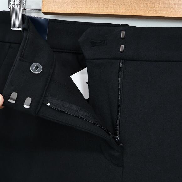 NWT J.Crew Factory Petite Kallie Straight-Leg Stretch Pant Black Size 12 Petite - Picture 7 of 11